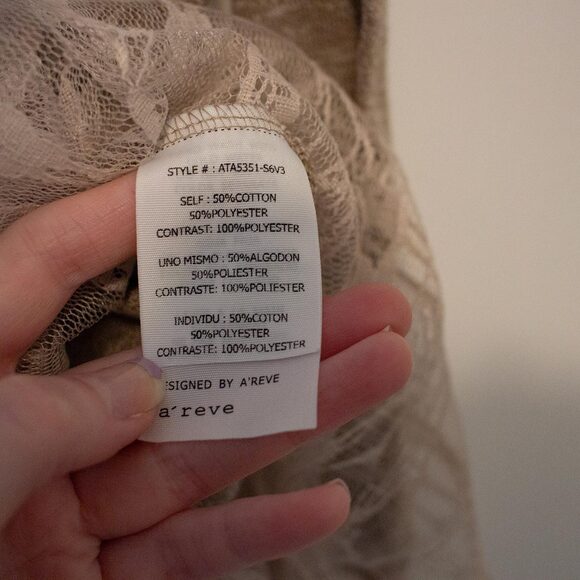 lace lagenlook oversized coastal cowgirl boho arrow variegated sweater L a'reve - Picture 6 of 9